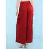 imageLock and Love Womens Pleated Wide Leg Palazzo Maxi Pants with Drawstring or Elastic BandWb1485red