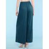 imageLock and Love Womens Pleated Wide Leg Palazzo Maxi Pants with Drawstring or Elastic BandWb1485teal
