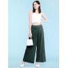 imageLock and Love Womens Pleated Wide Leg Palazzo Maxi Pants with Drawstring or Elastic BandWb1795green
