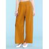 imageLock and Love Womens Pleated Wide Leg Palazzo Maxi Pants with Drawstring or Elastic BandWb1795mustard