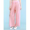 imageLock and Love Womens Pleated Wide Leg Palazzo Maxi Pants with Drawstring or Elastic BandWb1795pink