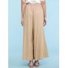 imageLock and Love Womens Washed Linen Casual Loose Wide Leg Pants Pocket Pant with Draw StringWb2283beige