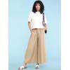 imageLock and Love Womens Washed Linen Casual Loose Wide Leg Pants Pocket Pant with Draw StringWb2283beige