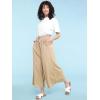 imageLock and Love Womens Washed Linen Casual Loose Wide Leg Pants Pocket Pant with Draw StringWb2283beige