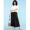 imageLock and Love Womens Washed Linen Casual Loose Wide Leg Pants Pocket Pant with Draw StringWb2283black