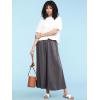 imageLock and Love Womens Washed Linen Casual Loose Wide Leg Pants Pocket Pant with Draw StringWb2283darkgrey