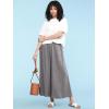 imageLock and Love Womens Washed Linen Casual Loose Wide Leg Pants Pocket Pant with Draw StringWb2283grey
