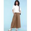 imageLock and Love Womens Washed Linen Casual Loose Wide Leg Pants Pocket Pant with Draw StringWb2283khaki