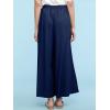 imageLock and Love Womens Washed Linen Casual Loose Wide Leg Pants Pocket Pant with Draw StringWb2283navy