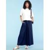 imageLock and Love Womens Washed Linen Casual Loose Wide Leg Pants Pocket Pant with Draw StringWb2283navy