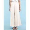 imageLock and Love Womens Washed Linen Casual Loose Wide Leg Pants Pocket Pant with Draw StringWb2283white