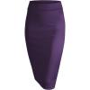 imageLL Womens Scuba Midi Skirt  Made in USAWb700eggplant