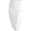 imageLL Womens Scuba Midi Skirt  Made in USAWb700white