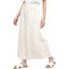 imageLock and Love Womens Washed Linen Casual Loose Wide Leg Pants Pocket Pant with Draw StringWb2283white