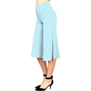imageLL Womens Knit Culottes Pant  Made in USAWb876aqua