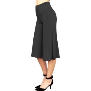 imageLL Womens Knit Culottes Pant  Made in USAWb876black