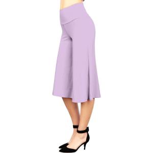 imageLL Womens Knit Culottes Pant  Made in USAWb876lilac