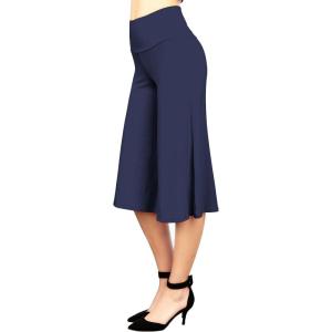 imageLL Womens Knit Culottes Pant  Made in USAWb876navy