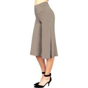 imageLL Womens Knit Culottes Pant  Made in USAWb876taupe