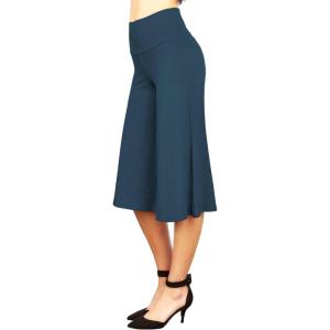 imageLL Womens Knit Culottes Pant  Made in USAWb876teal