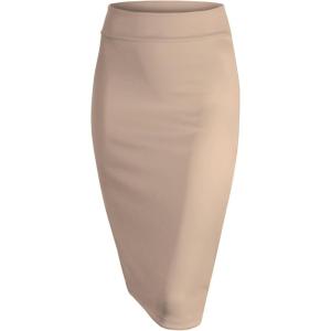 imageLL Womens Scuba Midi Skirt  Made in USAWb700khaki