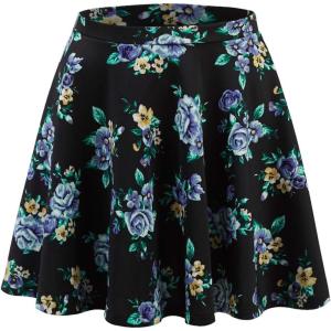 imageWomens Versatile Stretchy Flared Casual Skater Skirt  Made in USA