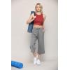 imageLock and Love Womens Capri Pants Loose Yoga Pants Wide Leg Drawstring Comfy Lounge Pajama Capris Sweatpants with PocketsWb2381grey