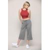 imageLock and Love Womens Capri Pants Loose Yoga Pants Wide Leg Drawstring Comfy Lounge Pajama Capris Sweatpants with PocketsWb2381grey