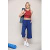 imageLock and Love Womens Capri Pants Loose Yoga Pants Wide Leg Drawstring Comfy Lounge Pajama Capris Sweatpants with PocketsWb2381royalbrite