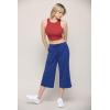 imageLock and Love Womens Capri Pants Loose Yoga Pants Wide Leg Drawstring Comfy Lounge Pajama Capris Sweatpants with PocketsWb2381royalbrite