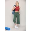 imageLock and Love Womens Capri Pants Loose Yoga Pants Wide Leg Drawstring Comfy Lounge Pajama Capris Sweatpants with PocketsWb2381seapine