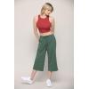 imageLock and Love Womens Capri Pants Loose Yoga Pants Wide Leg Drawstring Comfy Lounge Pajama Capris Sweatpants with PocketsWb2381seapine