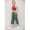 imageLock and Love Womens Capri Pants Loose Yoga Pants Wide Leg Drawstring Comfy Lounge Pajama Capris Sweatpants with PocketsWb2381seapine