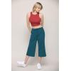 imageLock and Love Womens Capri Pants Loose Yoga Pants Wide Leg Drawstring Comfy Lounge Pajama Capris Sweatpants with PocketsWb2381teal
