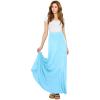 imageLock and Love Womens Casual Comfy Stylish High Waist Flare Long Maxi Skirt  Available in Print ampamp Solid OptionsWb1434aqua