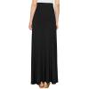 imageLock and Love Womens Casual Comfy Stylish High Waist Flare Long Maxi Skirt  Available in Print ampamp Solid OptionsWb1434black