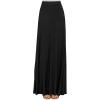 imageLock and Love Womens Casual Comfy Stylish High Waist Flare Long Maxi Skirt  Available in Print ampamp Solid OptionsWb1434black