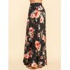 imageLock and Love Womens Casual Comfy Stylish High Waist Flare Long Maxi Skirt  Available in Print ampamp Solid OptionsWb1434blackfloral