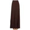 imageLock and Love Womens Casual Comfy Stylish High Waist Flare Long Maxi Skirt  Available in Print ampamp Solid OptionsWb1434brown