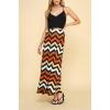 imageLock and Love Womens Casual Comfy Stylish High Waist Flare Long Maxi Skirt  Available in Print ampamp Solid OptionsWb1434chevron
