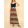 imageLock and Love Womens Casual Comfy Stylish High Waist Flare Long Maxi Skirt  Available in Print ampamp Solid OptionsWb1434chevron