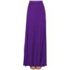 imageLock and Love Womens Casual Comfy Stylish High Waist Flare Long Maxi Skirt  Available in Print ampamp Solid OptionsWb1434darkpurple