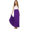imageLock and Love Womens Casual Comfy Stylish High Waist Flare Long Maxi Skirt  Available in Print ampamp Solid OptionsWb1434darkpurple