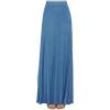 imageLock and Love Womens Casual Comfy Stylish High Waist Flare Long Maxi Skirt  Available in Print ampamp Solid OptionsWb1434denim