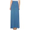 imageLock and Love Womens Casual Comfy Stylish High Waist Flare Long Maxi Skirt  Available in Print ampamp Solid OptionsWb1434denim