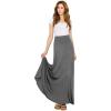 imageLock and Love Womens Casual Comfy Stylish High Waist Flare Long Maxi Skirt  Available in Print ampamp Solid OptionsWb1434heatherdarkgrey