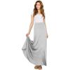 imageLock and Love Womens Casual Comfy Stylish High Waist Flare Long Maxi Skirt  Available in Print ampamp Solid OptionsWb1434heathergrey