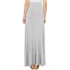 imageLock and Love Womens Casual Comfy Stylish High Waist Flare Long Maxi Skirt  Available in Print ampamp Solid OptionsWb1434heathergrey
