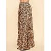 imageLock and Love Womens Casual Comfy Stylish High Waist Flare Long Maxi Skirt  Available in Print ampamp Solid OptionsWb1434leopard