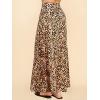 imageLock and Love Womens Casual Comfy Stylish High Waist Flare Long Maxi Skirt  Available in Print ampamp Solid OptionsWb1434leopard